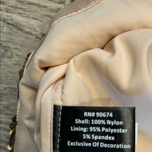 Boston Proper Gold and Brown Floral Mini Dress - Picture 9 of 9